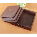 Deluxe Anti-Skidding Heat-Resistant Leather Coaster